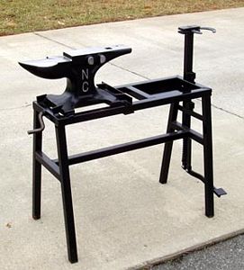 NC Tool Folding Anvil Stand w/Vice